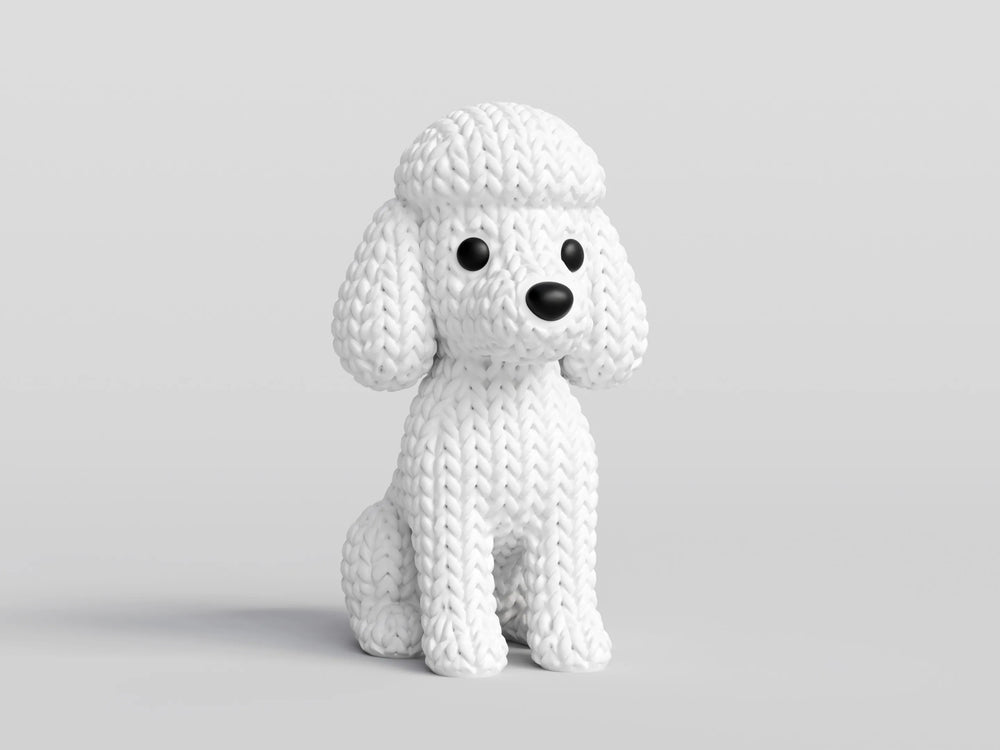 GESTRICKTER PUDELHUND
