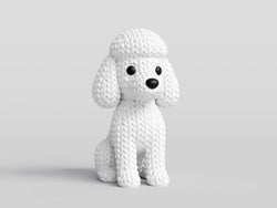 GESTRICKTER PUDELHUND
