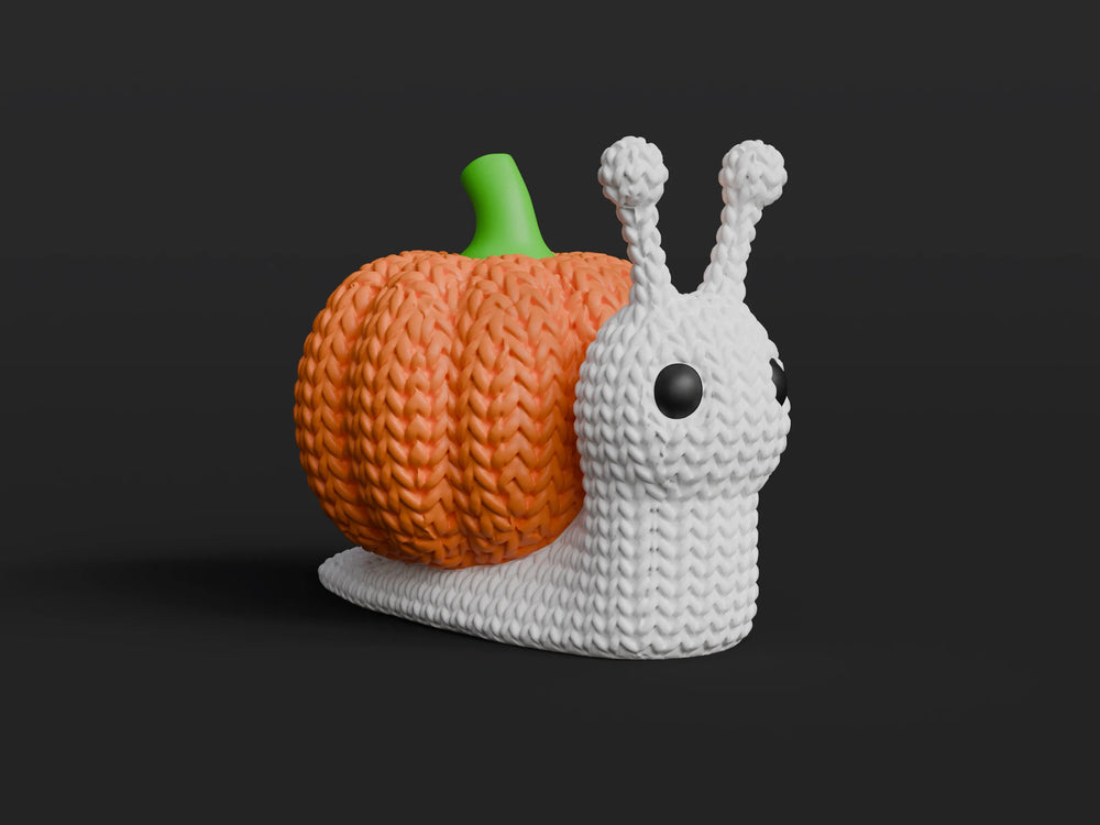 GESTRICKTE HALLOWEEN KÜRBISSE SCHNECKE