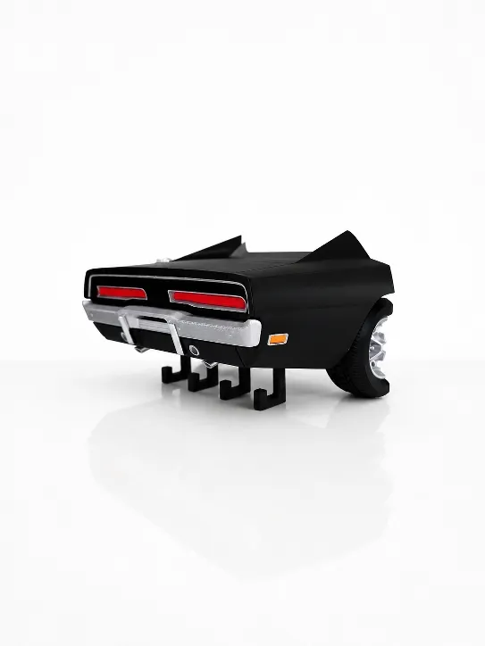 Dodge Charger R/T Schlüsselhalter – 3D-Druck-Zauber