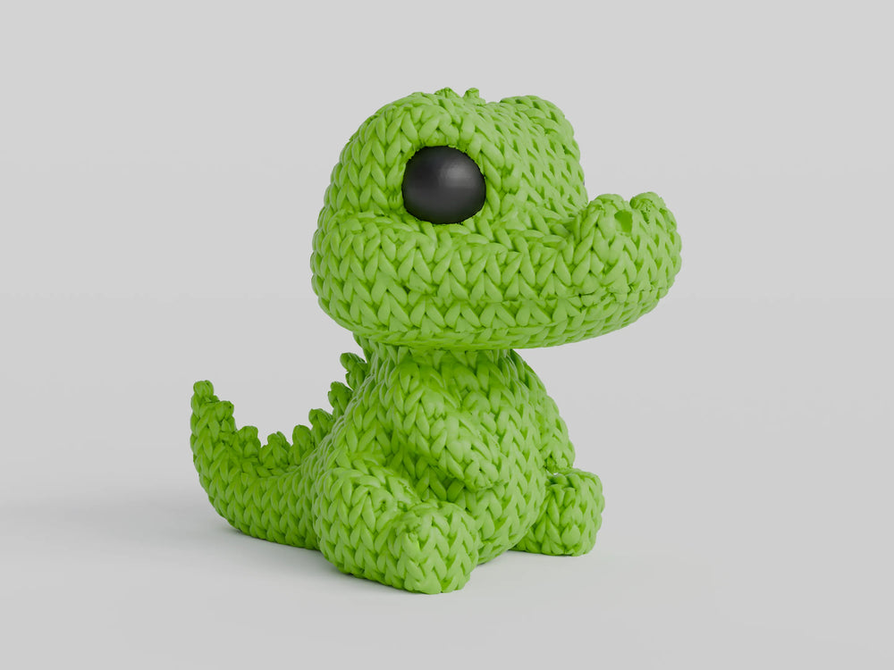 GESTRICKTES KROKODIL