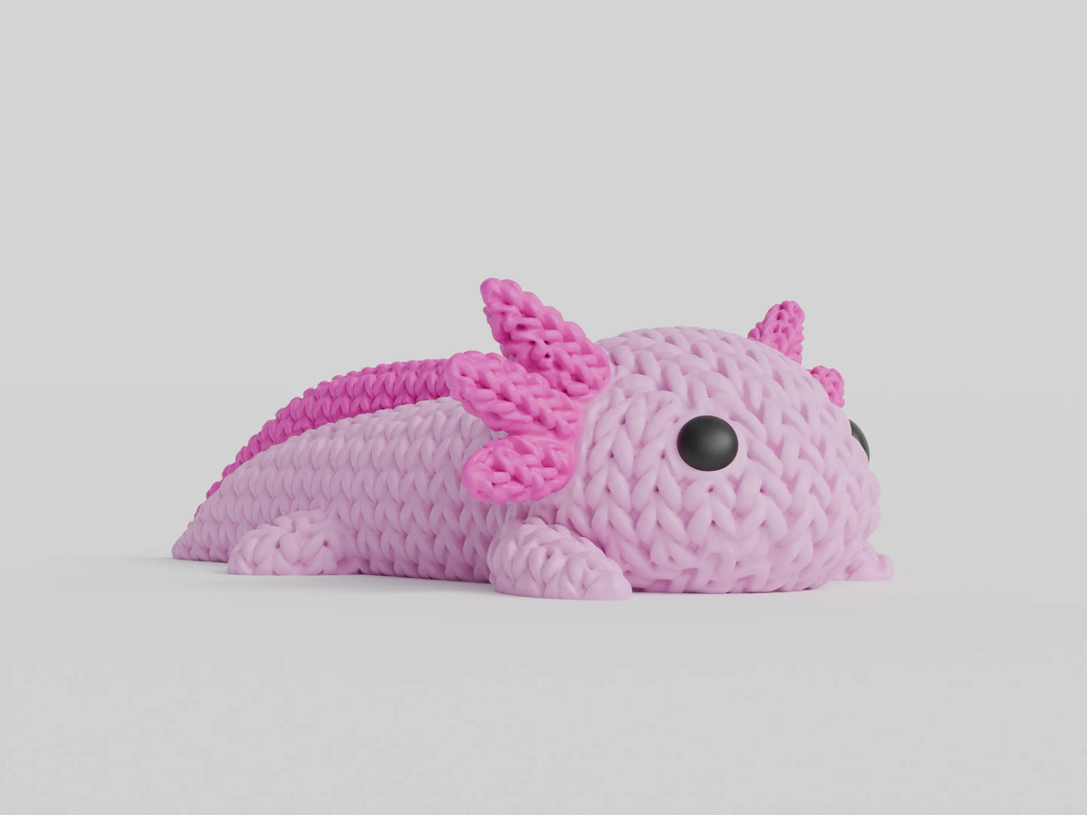 GESTRICKTER AXOLOTL