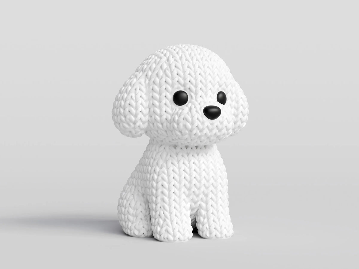 GESTRICKTER BICHON FRISÉ HUND
