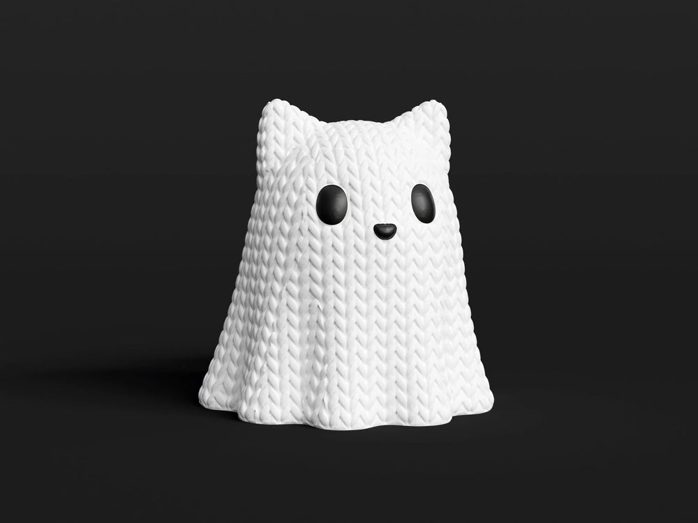 GESTRICKTER HALLOWEEN-KATZENGEIST