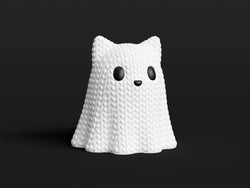 GESTRICKTER HALLOWEEN-KATZENGEIST