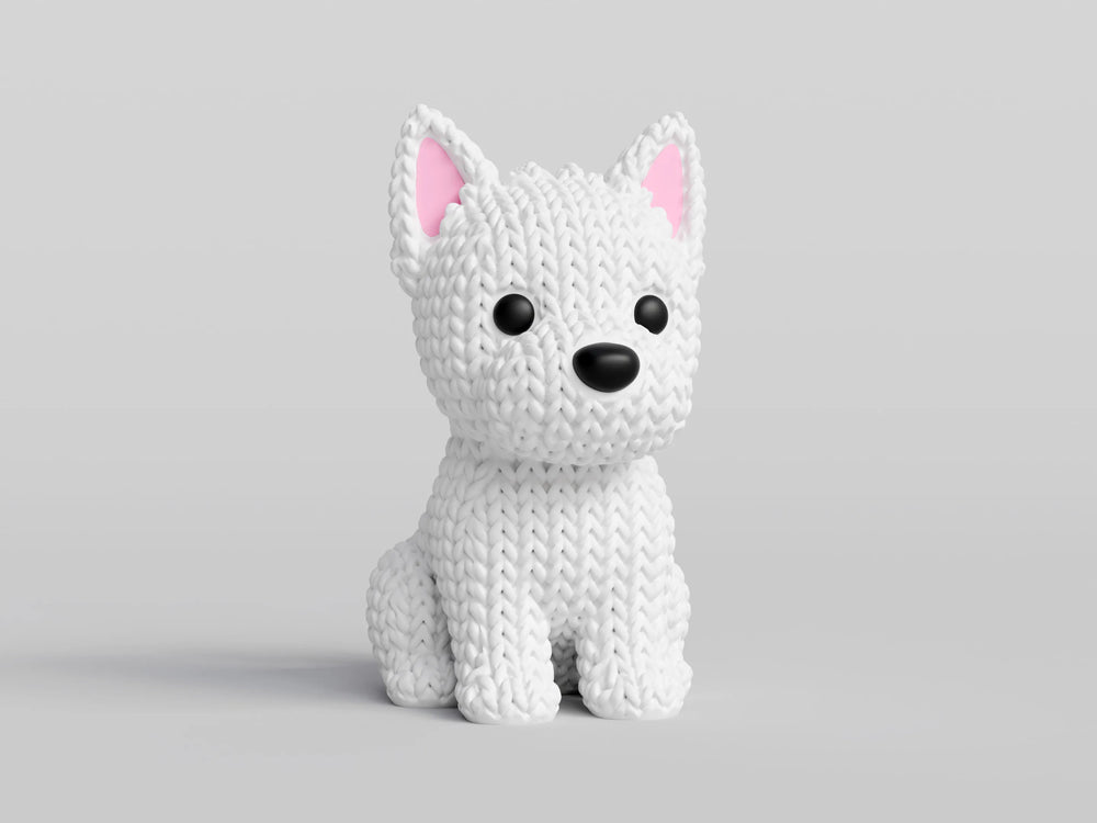GESTRICKTER WESTIE-HUND