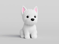 GESTRICKTER WESTIE-HUND