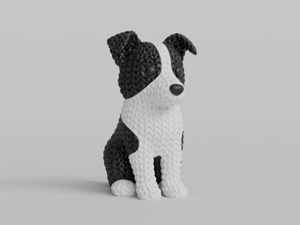 GESTRICKTER BORDER COLLIE HUND