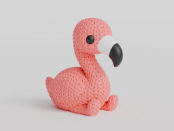 GESTRICKTER FLAMINGO