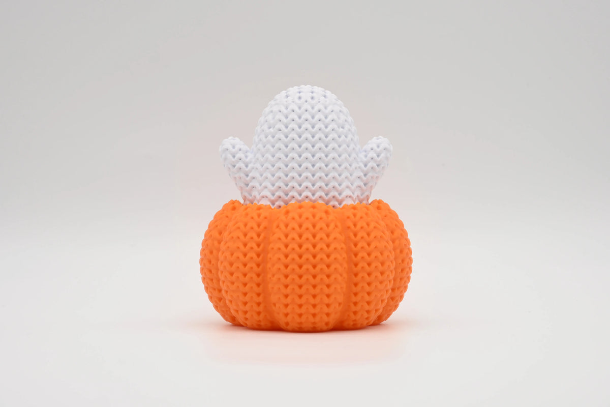 GESTRICKTER GEIST IM KÜRBIS - HALLOWEEN – KOSTENLOSES 3D-DRUCKMODELL – MAKERWORLD