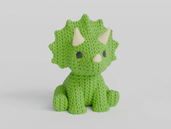 GESTRICKTER TRICERATOPS-DINOSAURIER