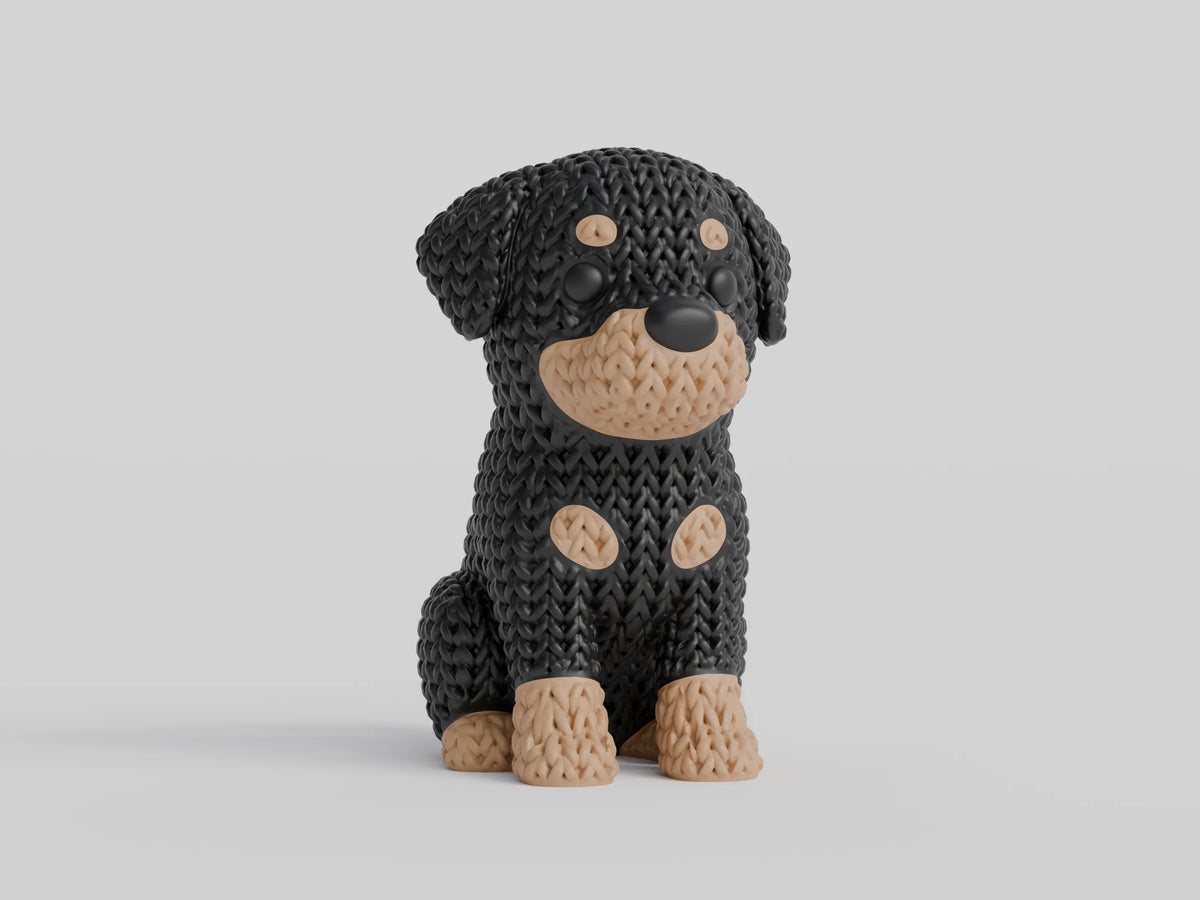 GESTRICKTER ROTTWEILER HUND