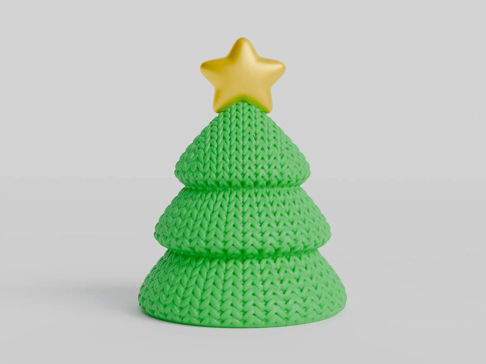 GESTRICKTER WEIHNACHTSBAUM