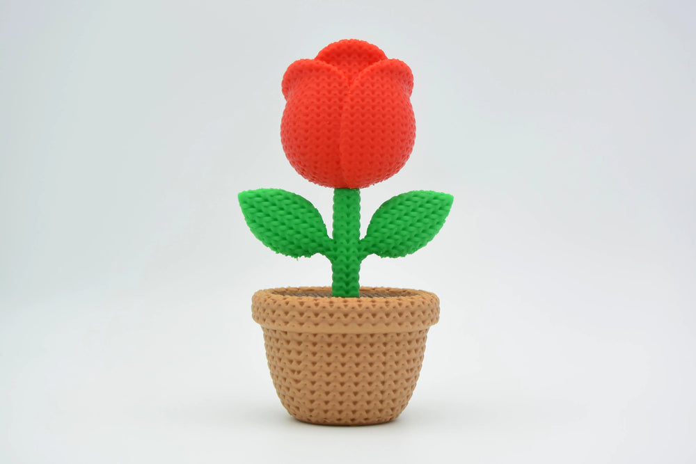 GESTRICKTE ROSE - VALENTINSTAG