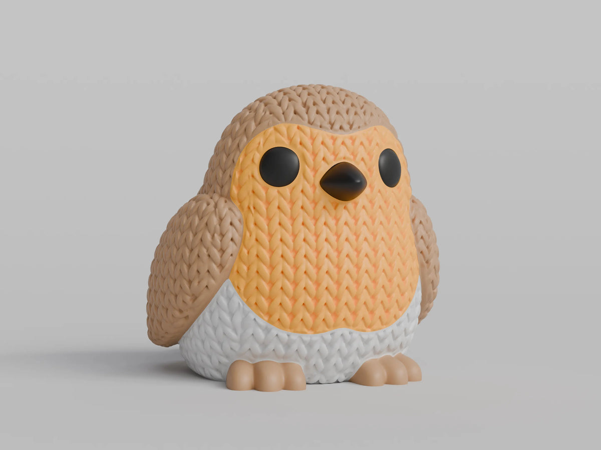 GESTRICKTES ROTKEHLCHEN