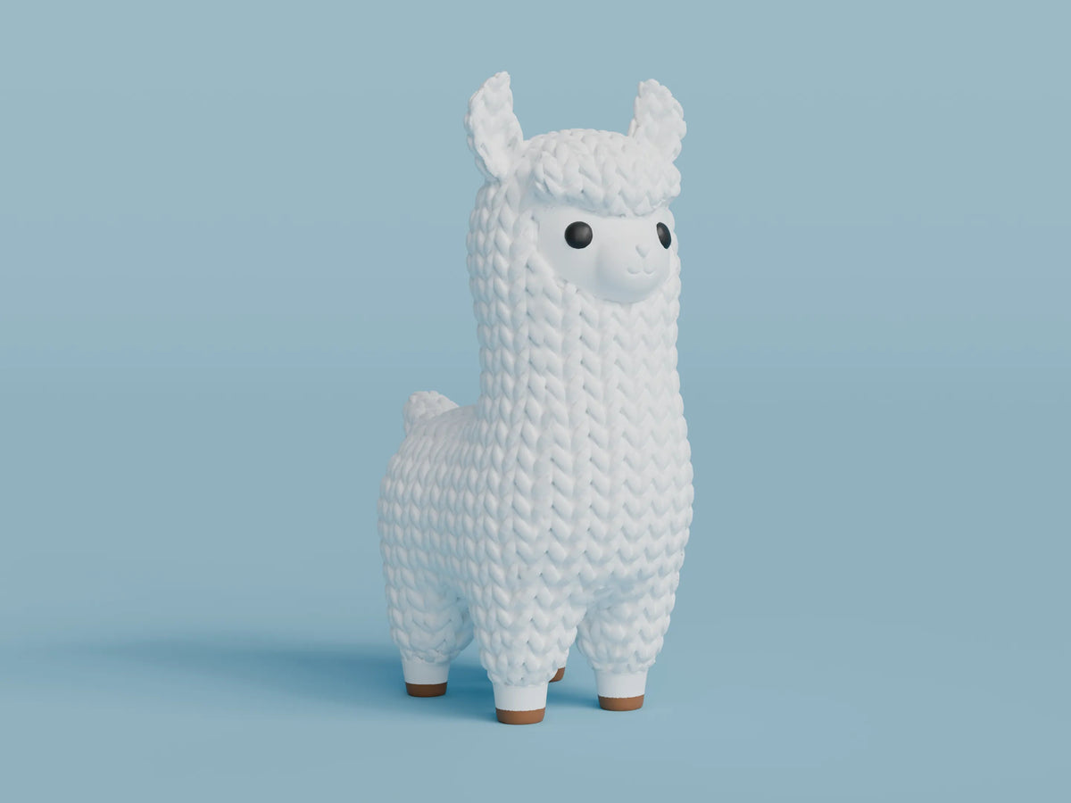 GESTRICKTER LAMA