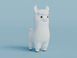 GESTRICKTER LAMA