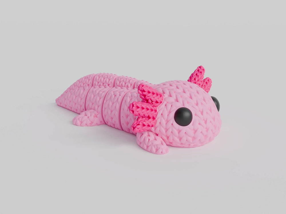 GESTRICKTER GELENKIGER AXOLOTL