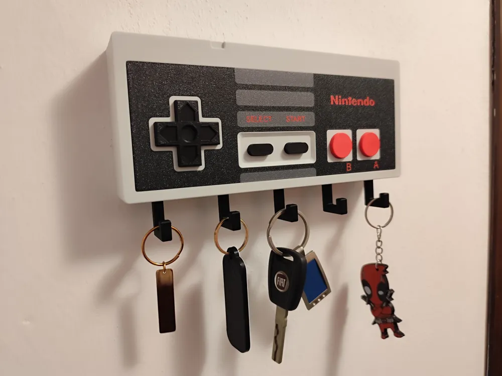 Cartoon-Film Retro NES Controller Schlüsselhalter