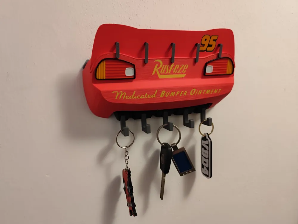 Cartoon-Film Lightning McQueen Schlüsselhalter – 3D-Druck-Zauber