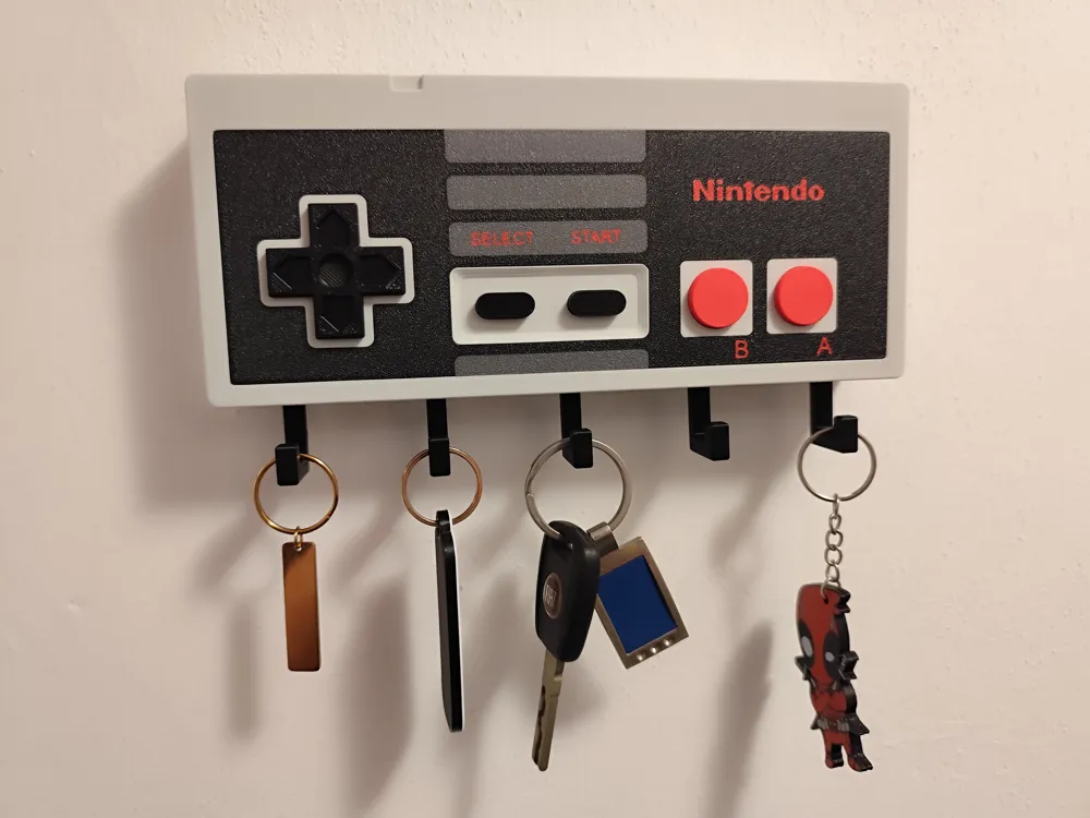 Cartoon-Film Retro NES Controller Schlüsselhalter