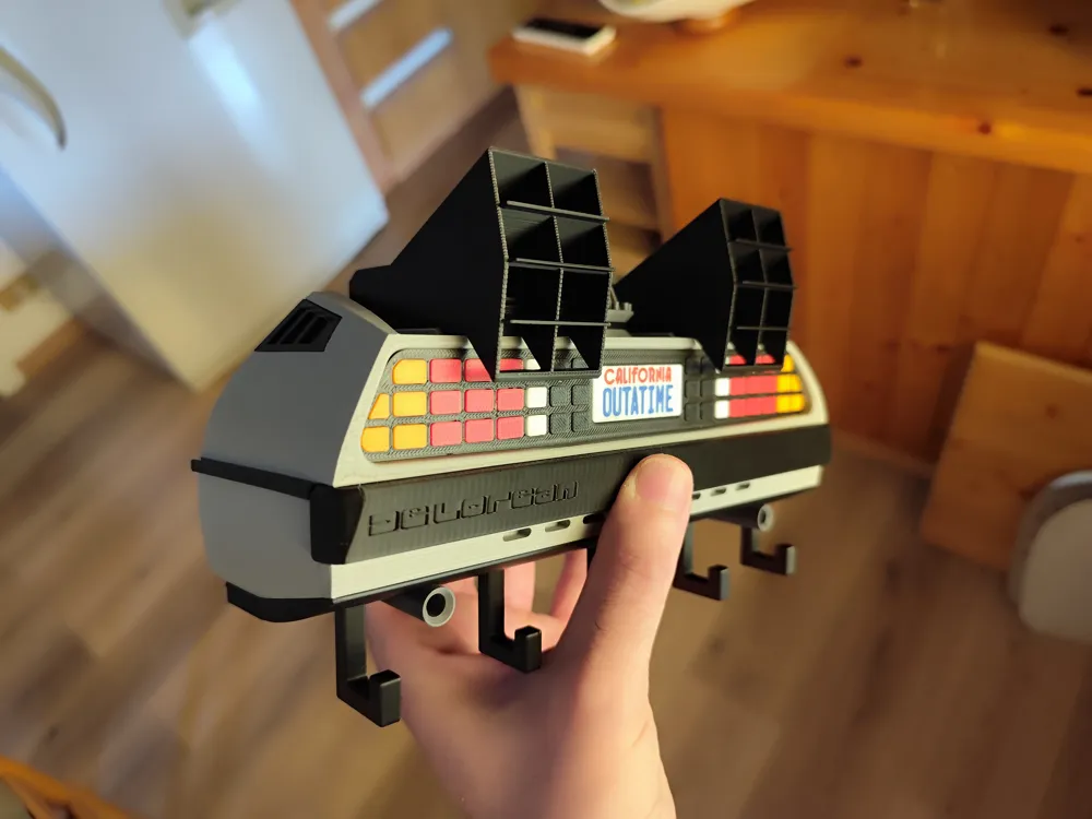 Cartoon-Film DeLorean DMC-12 Schlüsselhalter