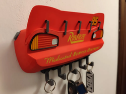 Cartoon-Film Lightning McQueen Schlüsselhalter – 3D-Druck-Zauber