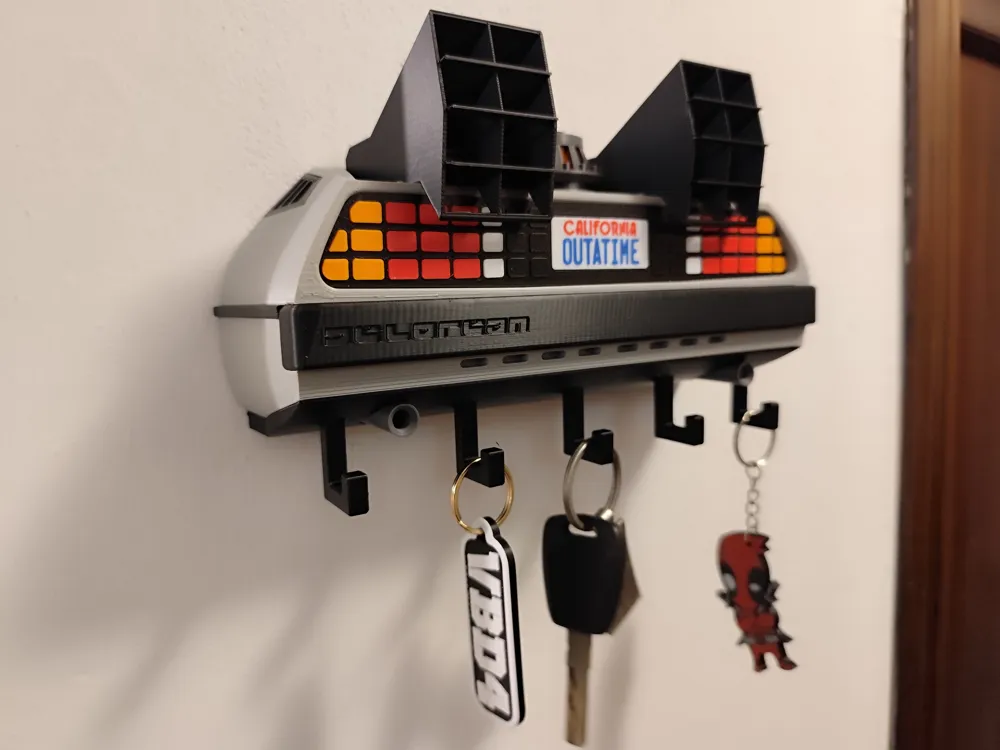 Cartoon-Film DeLorean DMC-12 Schlüsselhalter