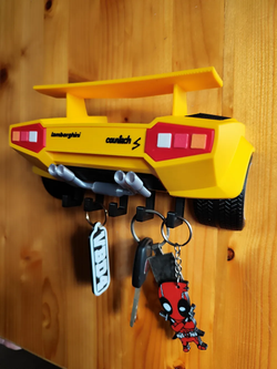 Lamborghini Countach Schlüsselhalter – 3D-Druck-Zauber