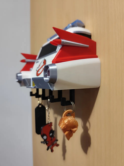 Cartoon-Film ECTO-1 Schlüsselhalter – Für echte Ghostbusters-Fans – 3D-Druck-Zauber