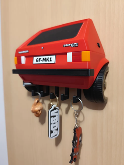 Volkswagen Golf MK1 Schlüsselhalter – 3D-Druck-Zauber