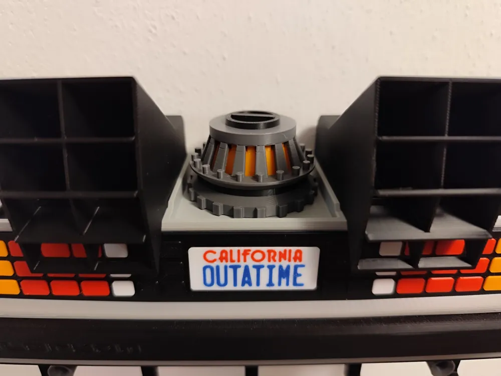 Cartoon-Film DeLorean DMC-12 Schlüsselhalter