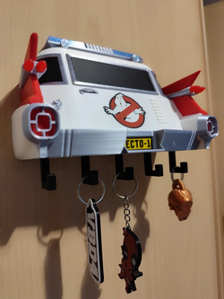 Cartoon-Film ECTO-1 Schlüsselhalter – Für echte Ghostbusters-Fans – 3D-Druck-Zauber