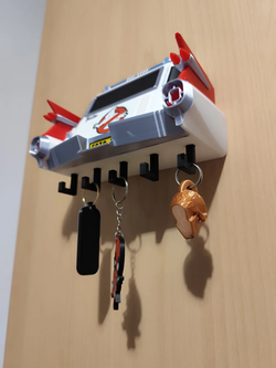 Cartoon-Film ECTO-1 Schlüsselhalter – Für echte Ghostbusters-Fans – 3D-Druck-Zauber