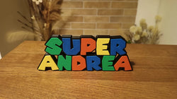 Super Mario Namensschild – 3D-Druck-Zauber