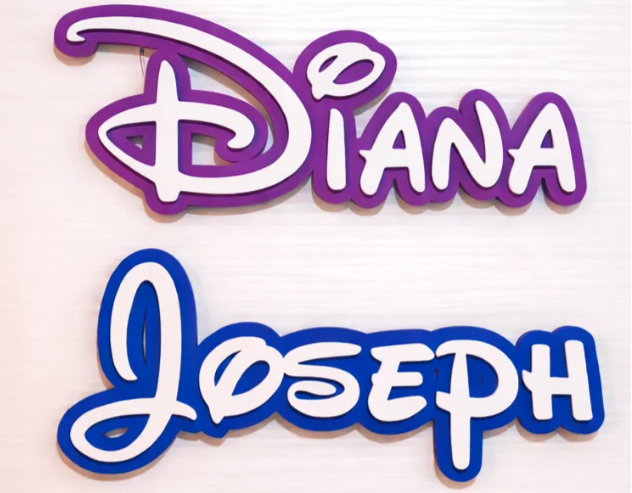 Disney Namensschild