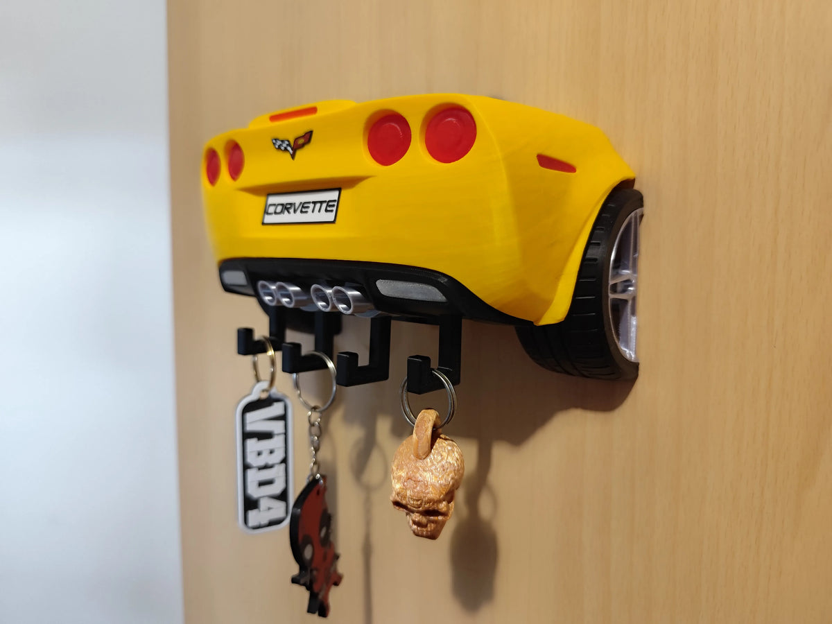 Chevrolet Corvette C6 Schlüsselhalter – 3D-Druck-Zauber