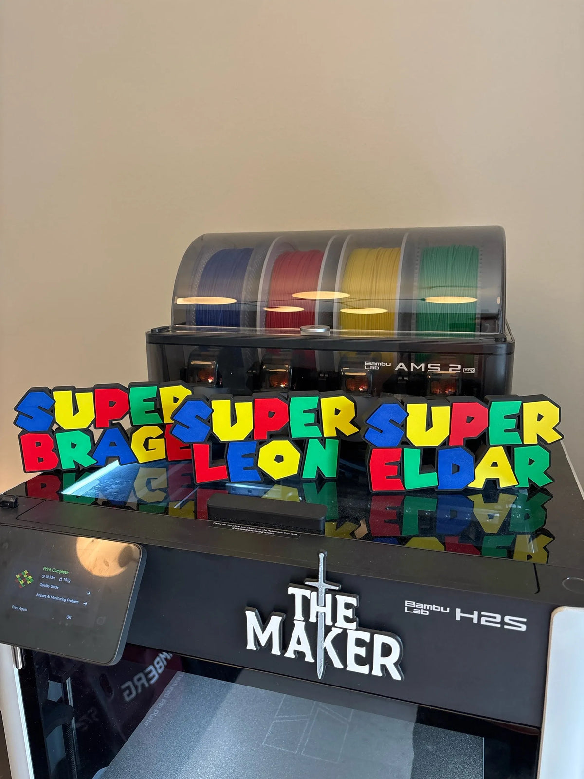 Super Mario Namensschild – 3D-Druck-Zauber