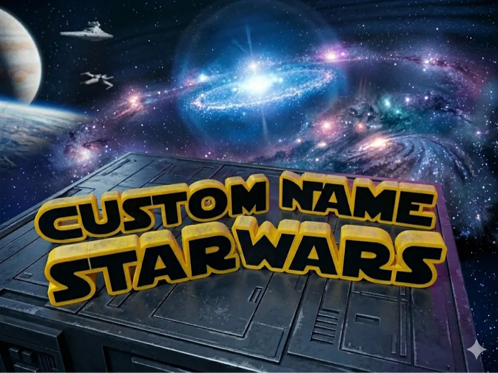 Star Wars Namensschild – 3D-Druck-Zauber