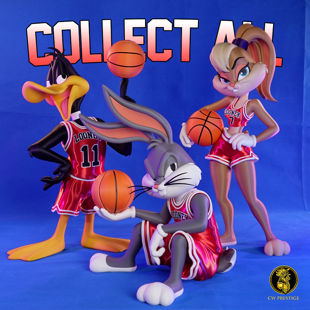 🏀 Looney Tunes x Chicago Bulls – Fan-Figuren – 3D-Druck-Zauber