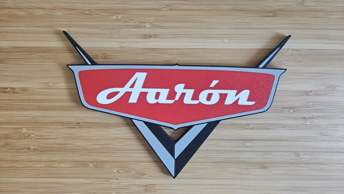 Cars Namensschild – 3D-Druck-Zauber
