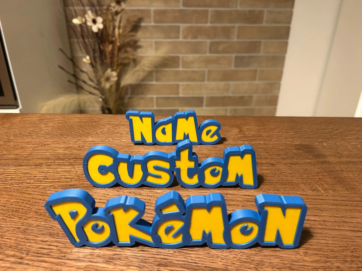 Pokémon Namensschild – 3D-Druck-Zauber