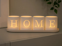 Teelichtbecher "Home" – 3D-Druck-Zauber