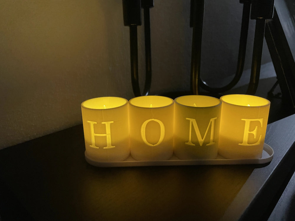 Teelichtbecher "Home"